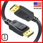 Dp To 6FT Video Cable 1.2 4K 2K 1080P Compatible For Lenovo Asus Dell Hp Acer. Fixed Price $6.39.