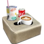 Nisdoing Couch Cup Holder Pillow Tray Pink Light Khaki Keep Drinks Reach Prevent. Fixed Price $35.09.